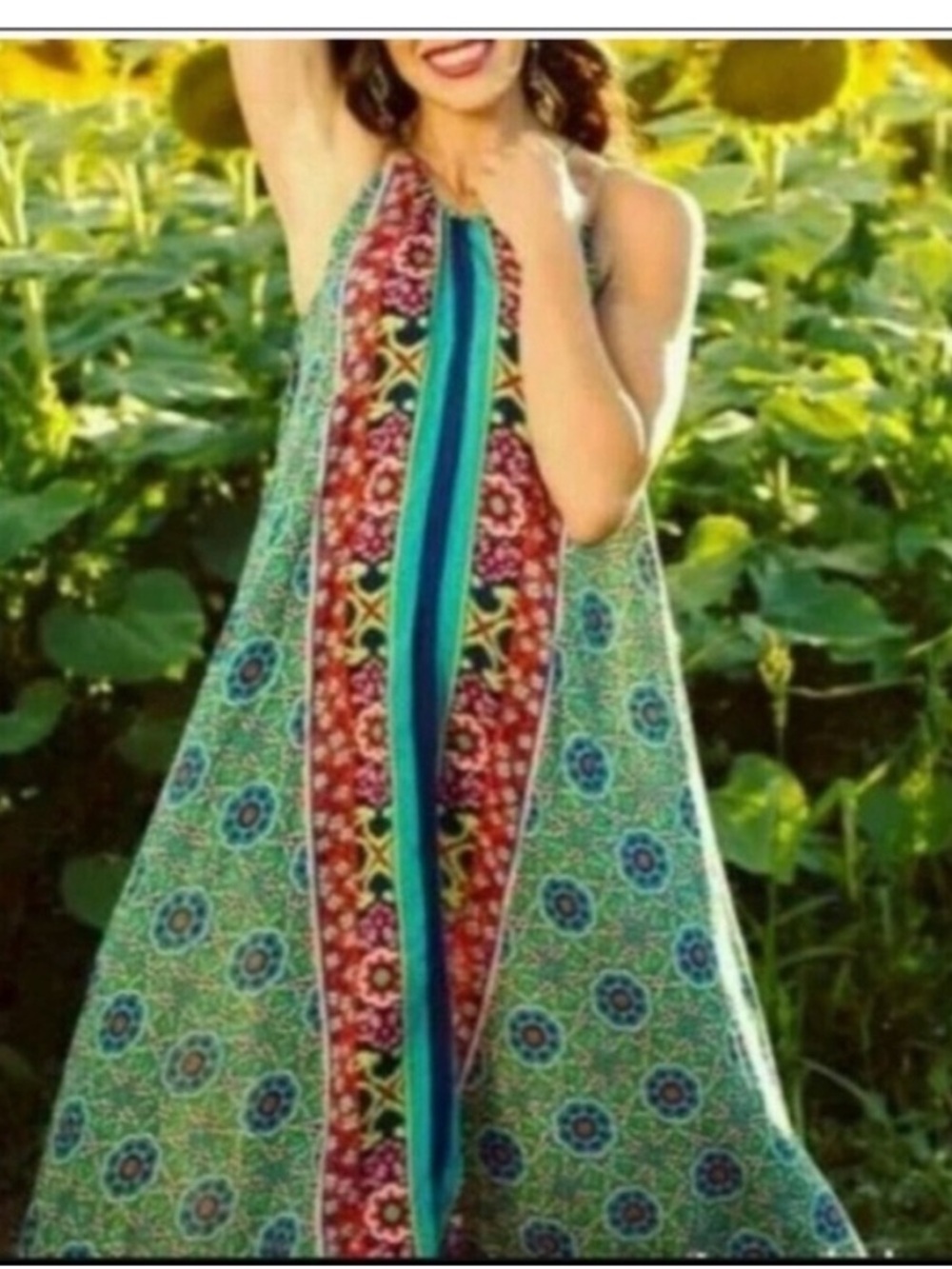 Anthropologie Ella Halter Tunic Dress